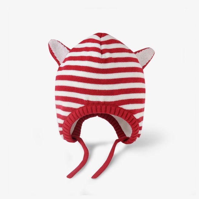 Wholesale Polyester Custom Winter Knitted Beanie Baby Hat with Earflap