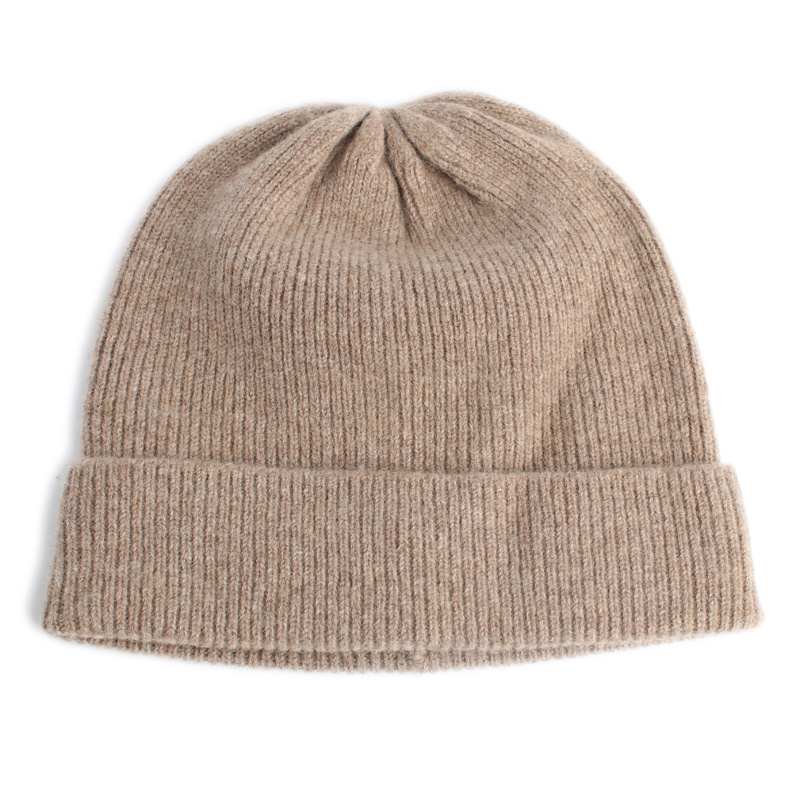 Plain Color Unisex Wool Winter Warm Custom Knitted Beanie Hats