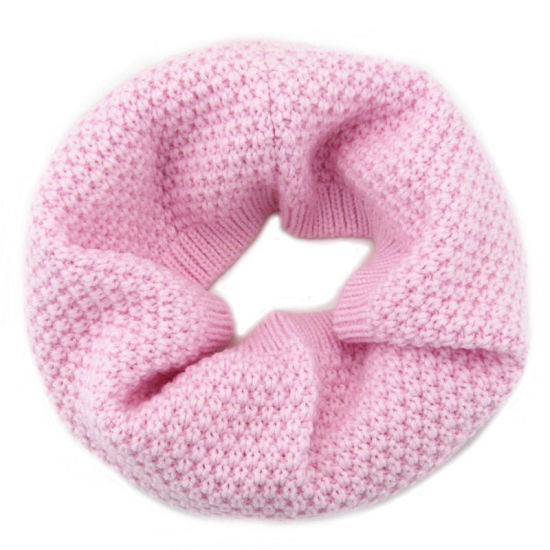 BSCI Audit Polyester Winter Warm Windproof Knit Elastic Kids Snood Scarf