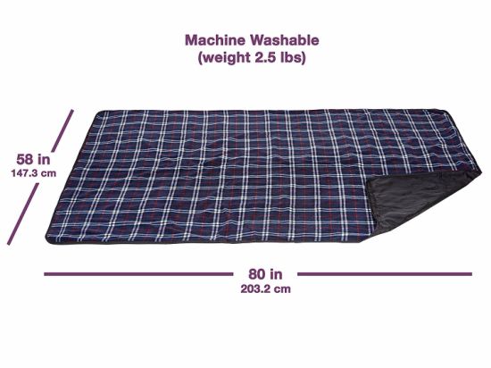 100% Polyester Plaid Portable Extra Large Polar Fleece Picnic Blanket