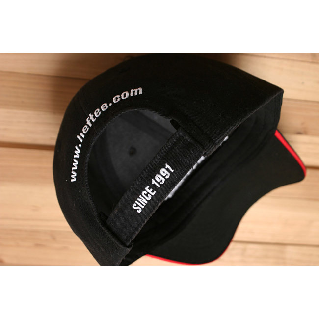 Promotional Embroidered Cotton 6-Panel Sports Denim Black Baseball Cap