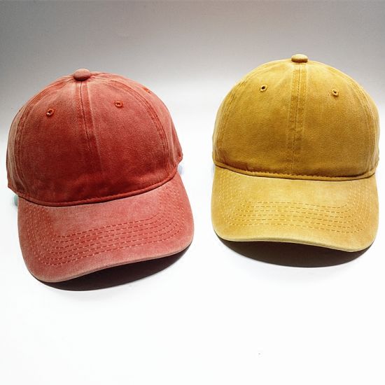 Unstructured Custom Low Profile Promotion Blank Washed Baseball Plain Cap