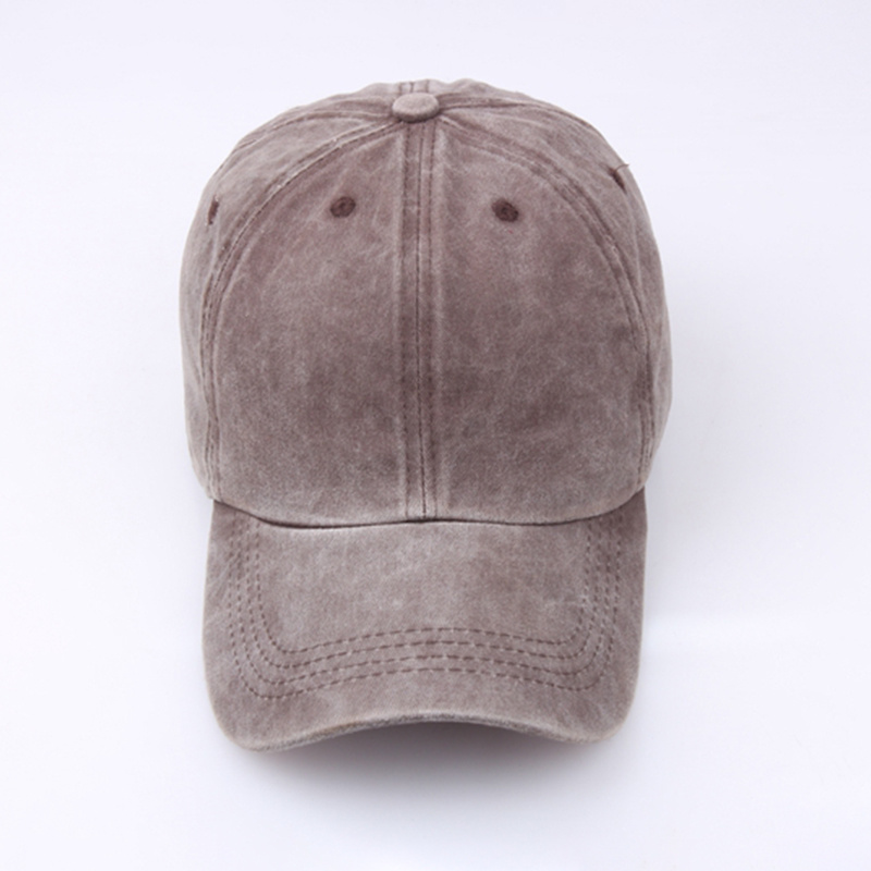 BSCI Audit Adjustable Plain Distressed Dyed Washed Cotton Baseball Cap