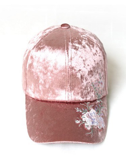 Adjustable Fashion Custom Pink 100% Polyester Pleuche Activities Women′s Baseball Cap