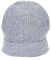 Gray Plain Merino Wool Knit Slouch Custom Beanie Winter Hat
