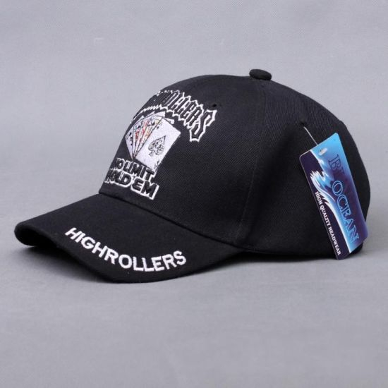 100% Cotton Embroidery Twill Custom 6-Panel Promotional Sports Baseball Cap