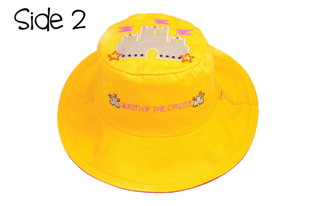 100%Cotton Cartoon Animal Reversible Embroidered Funny Kids Bucket Hat