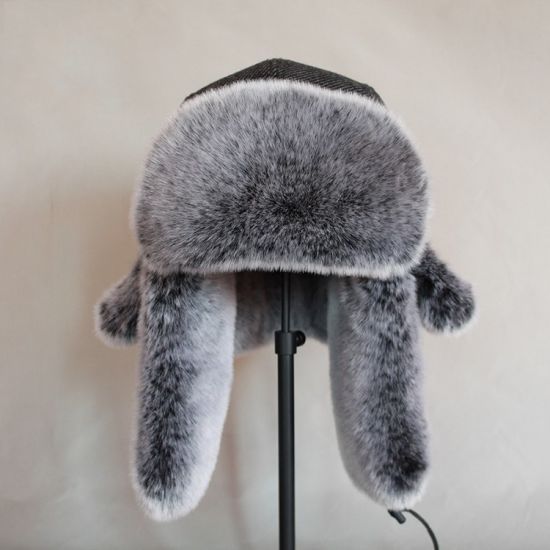 Windproof Warm Ear Cover Winter Trapper Faux Fur Russian Hat