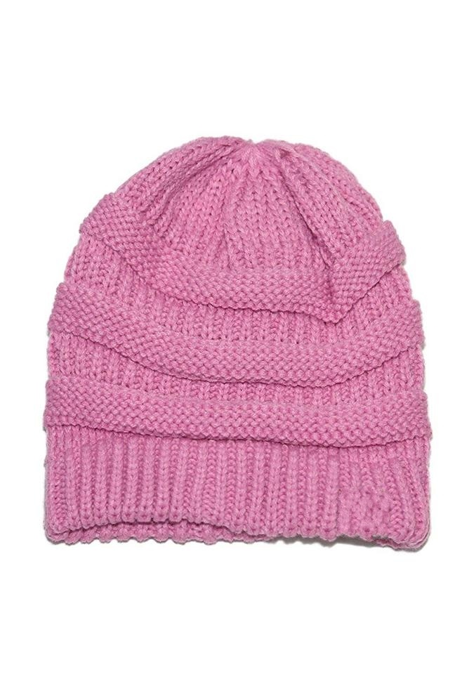 100% Acrylic Custom Striped Unisex Soft Beanie Knitted Crocheted Hat