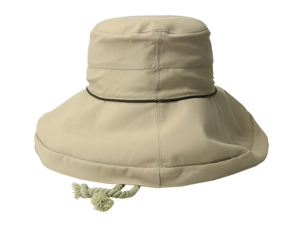 Adjustable Nylon Sun Hat Flat Crown Flip up Brim Hat