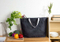 Sedex Audit 100% Waxed Canvas Durable Market Tote Large Travel Beach Shopping Gym School Bag for Man Women