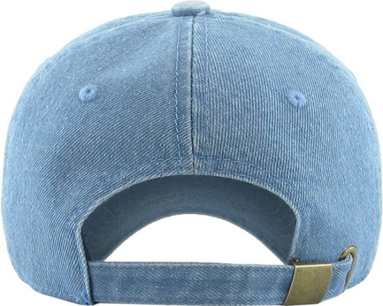 Custom Classic Polo Style Adjustable Cotton Baseball Plain Denim Cap