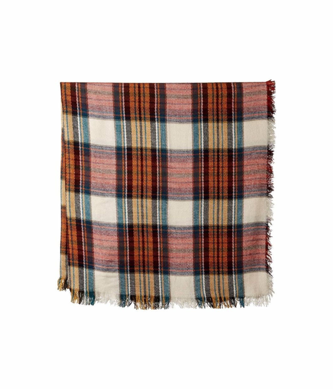 BSCI Audit Man Women Classic Plaid 100% Acrylic Scarf Square