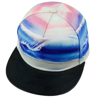 Promotional Polyester Fashion Sublimation Snapback Hip Hop Printed Cap