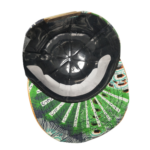 Custom New Sublimation Printing Wall Pattern Gorras Snapback with Hemp Flat Brim