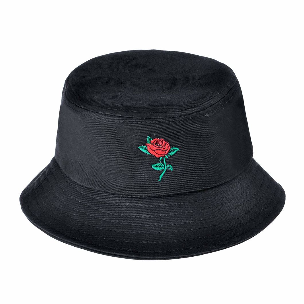 Polyester Breathable Embroidered Bucket Hat Designer Hat for Man Women