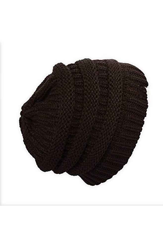 100% Acrylic Custom Striped Unisex Soft Beanie Knitted Crocheted Hat