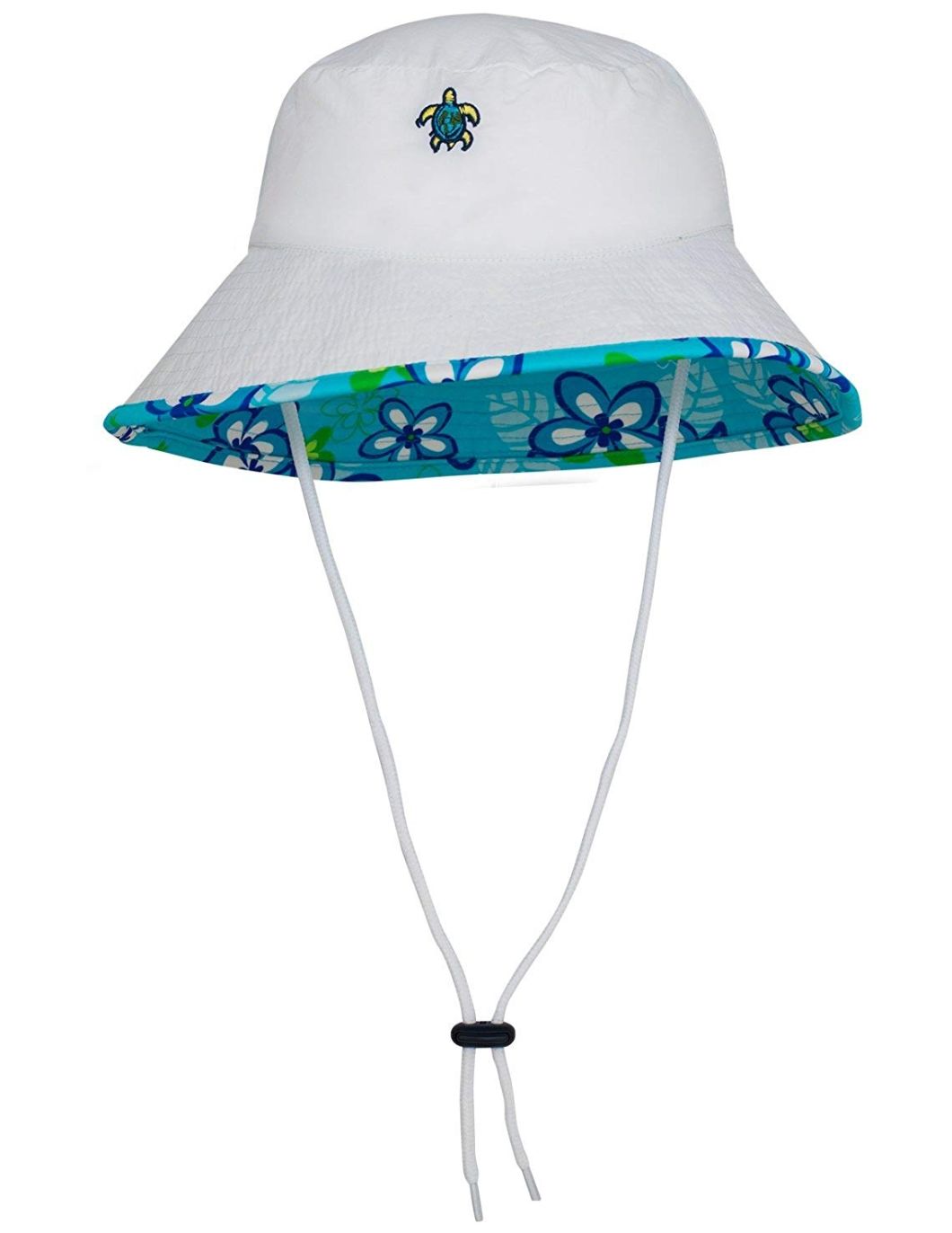 Custom Nylon Lightweight Wide Brim Sun Protection UV Reversible Kids Bucket Hat