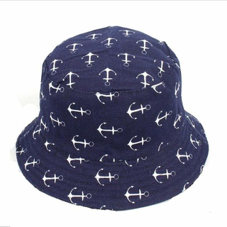 Packable Reversible Sun Protection Unisex Bucket Printed Hat with Canvas