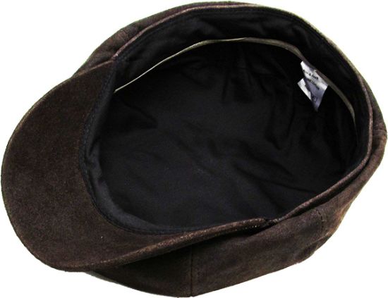 BSCI Audit Winter Adjustable Newsboy 100% Genuine Leather IVY Cap