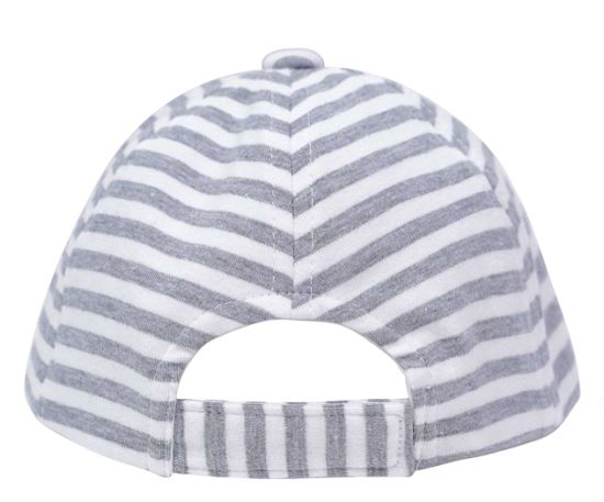 Embroidered Toddler Newborn Baby Baseball Type Stripe Soft Flat Brim Cap
