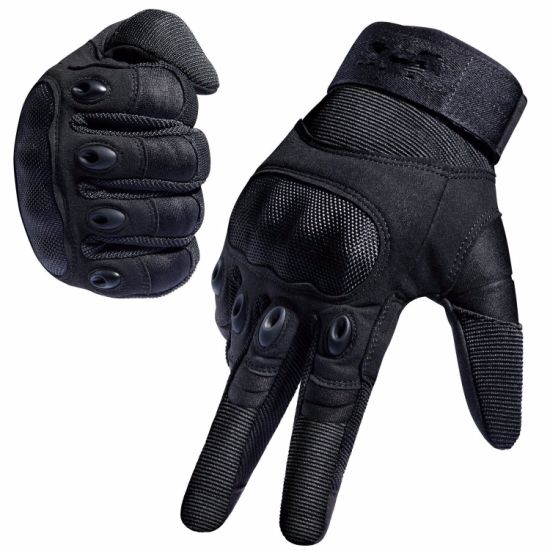 Adjustable Breathable Tactical Gloves Rubber Hard Knuckle Military Gloves