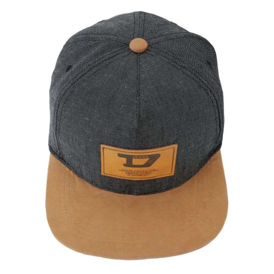 BSCI Audit Adjustable Cotton & Denim Leather Patch Snapback Cap