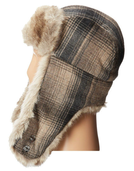 BSCI Audit 100% Polyester Russian Winter Trooper Fur Hat with Earflap