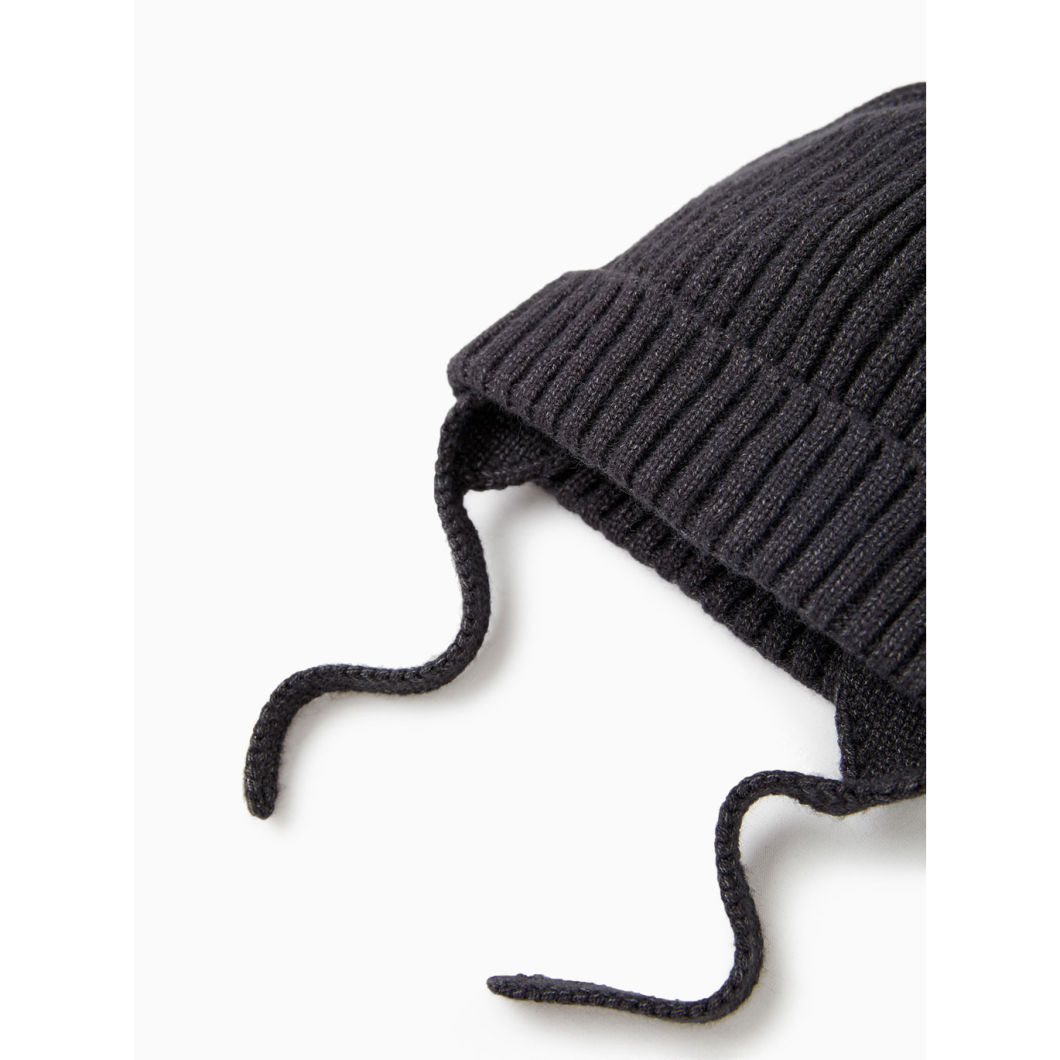 Winter Warm Acrylic Striped Beanie Knitted POM POM Hat Baby