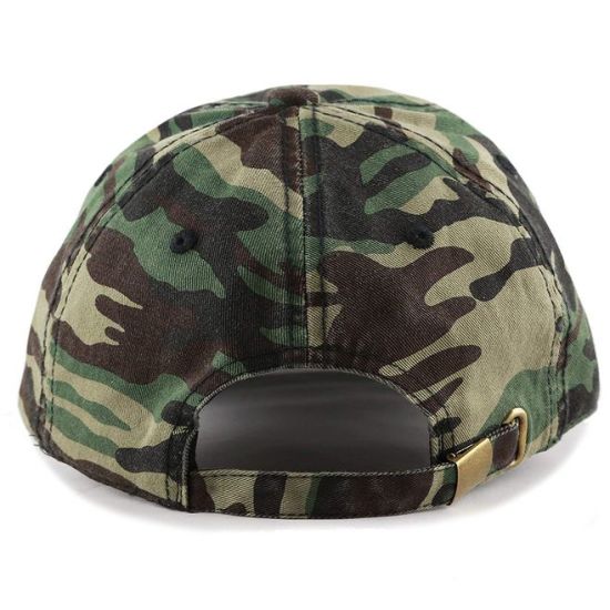 100% Cotton Custom Unisex Curved Brim Camo Army Baseball Hat Camouflage