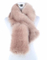 BSCI Audit Custom Women Warm Pink Scarf Ladies Fox Fur Scarf