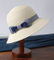 Custom Lady Plain Summer Women Straw Hat with Ribbon Bowknot