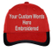 100% Cotton Custom Cap Hat with Your Custom Word Embroidered