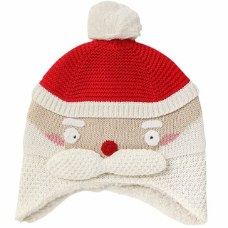 100% Cotton Winter Warm Toddler Beanie Knitted Christmas Baby Hat