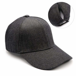 Ponytail Messy High Buns Mesh Plain Polyester Womens Baseball Cap
