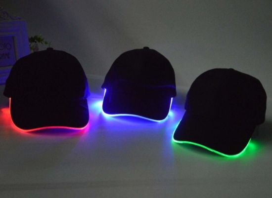 Custom Unisex Cotton Adjustable LED Baseball Cap for Party Hip-Hop