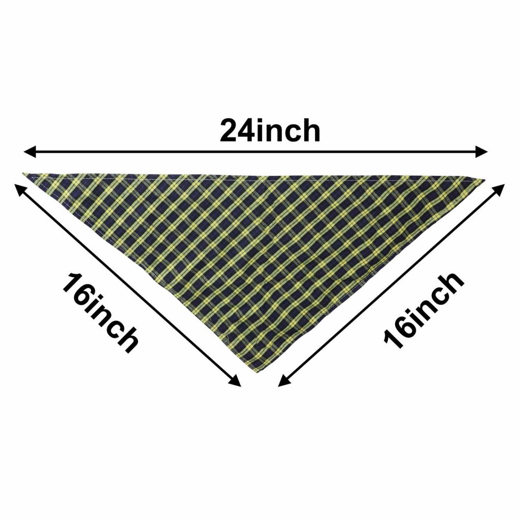 Sedex Audit Promotional Cotton Triangle Print Cotton Pet Scarf Cat Dog Bandana