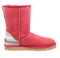 Sedex Audit Winter Flat Fur Ladies Leather Suede Ankle Snow Women Bow Fur Boots Red Suede Sheepskin Boots