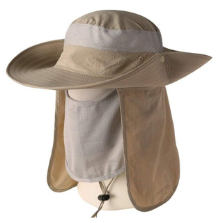 Nylon Sun Protection Summer Outdoor Fishing Hat with Neck Flap
