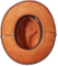 Wholesale Custom Unisex Brown Panama Cowboy Leather Hat with String