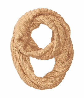 BSCI Audit Women Winter Warm Cable Infinity Scarf Knit Knit Infinity Scarf