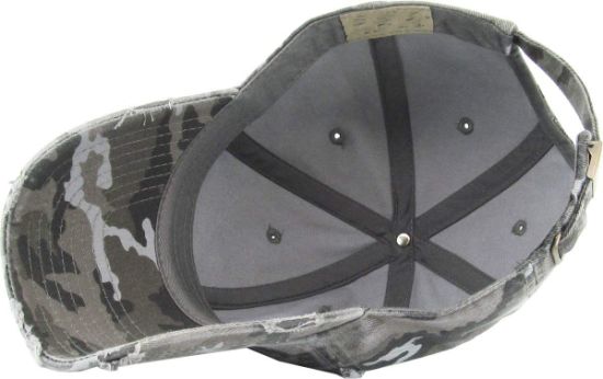 BSCI Audit Adjustable Vintage Washed Distressed Cotton Camo Trucker Cap