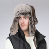 Man Women Winter Warm Russian Fur Trapper Hat with Earflap