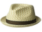 Knit Fedora Straw Bucket Trilby Hat Men with Striped Hatband