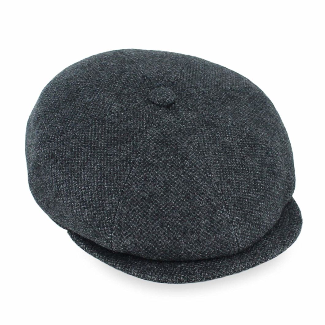 BSCI Audit Wholesale Warm Newsboy Cap Style Beret Wool Flat Girls Winter Cap