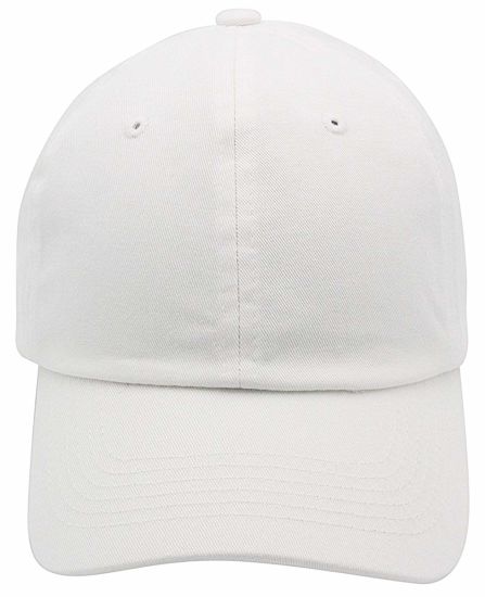 Wholesale Classic Cotton Plain Adjustable Blank Cap White for Man Women