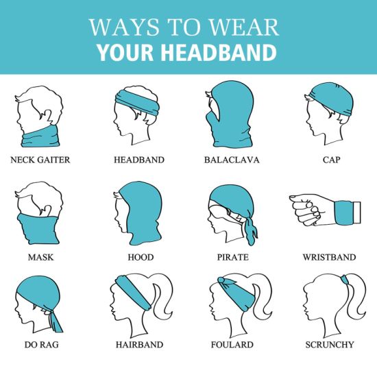 BSCI Audit Promotional 100% Polyester Multifunctional Seamless Tube Bandana