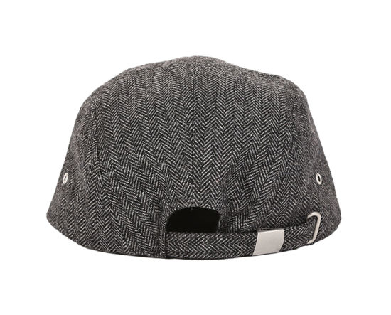 BSCI Audit Custom Blank Fashion Flat Brim Wool 5 Panel Cap