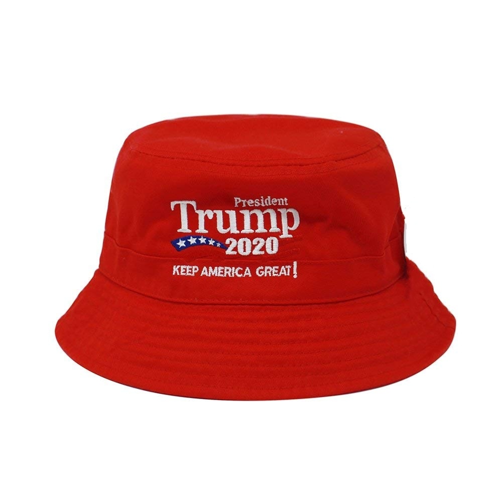 Custom Red Classic Six-Panel Cotton Trump Embroidered Logo Hat for Man Women