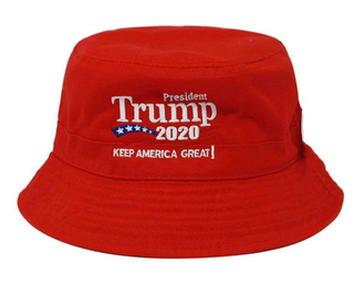 Custom Red Classic Six-Panel Cotton Trump Embroidered Logo Hat for Man Women